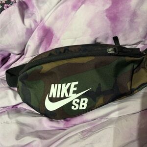 Nike SB Camo Belt Bag in Green and Brown